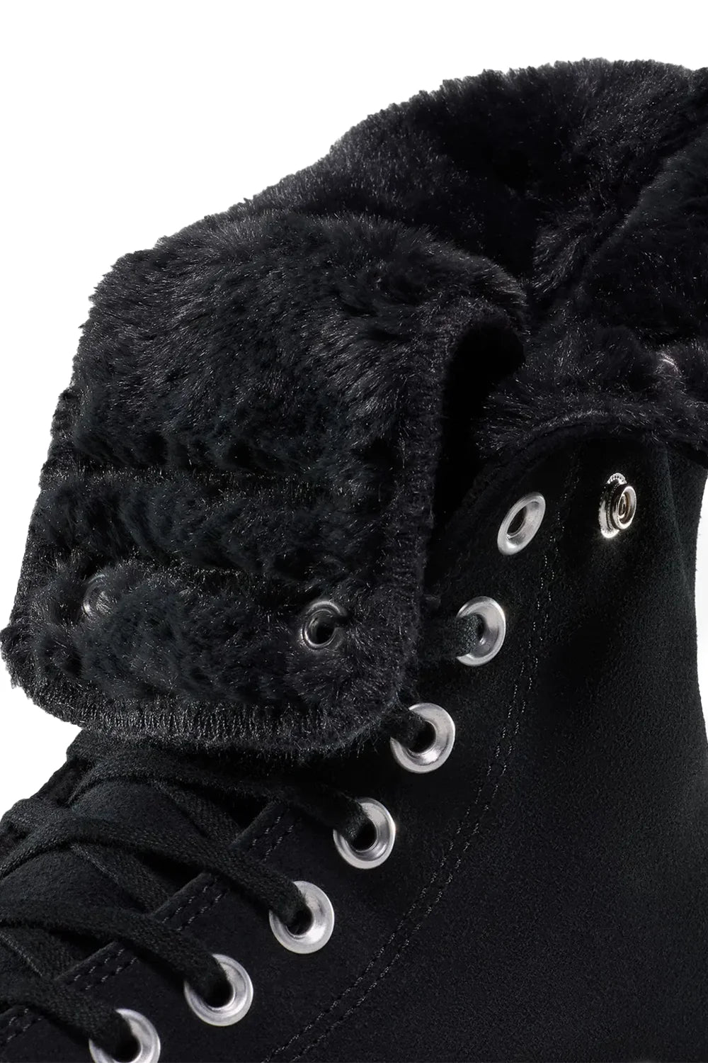 Converse-Chuck Taylor All Star Fold Over Lift Kadın Siyah Süet Sneaker-Sneakers-2-Milagron.com