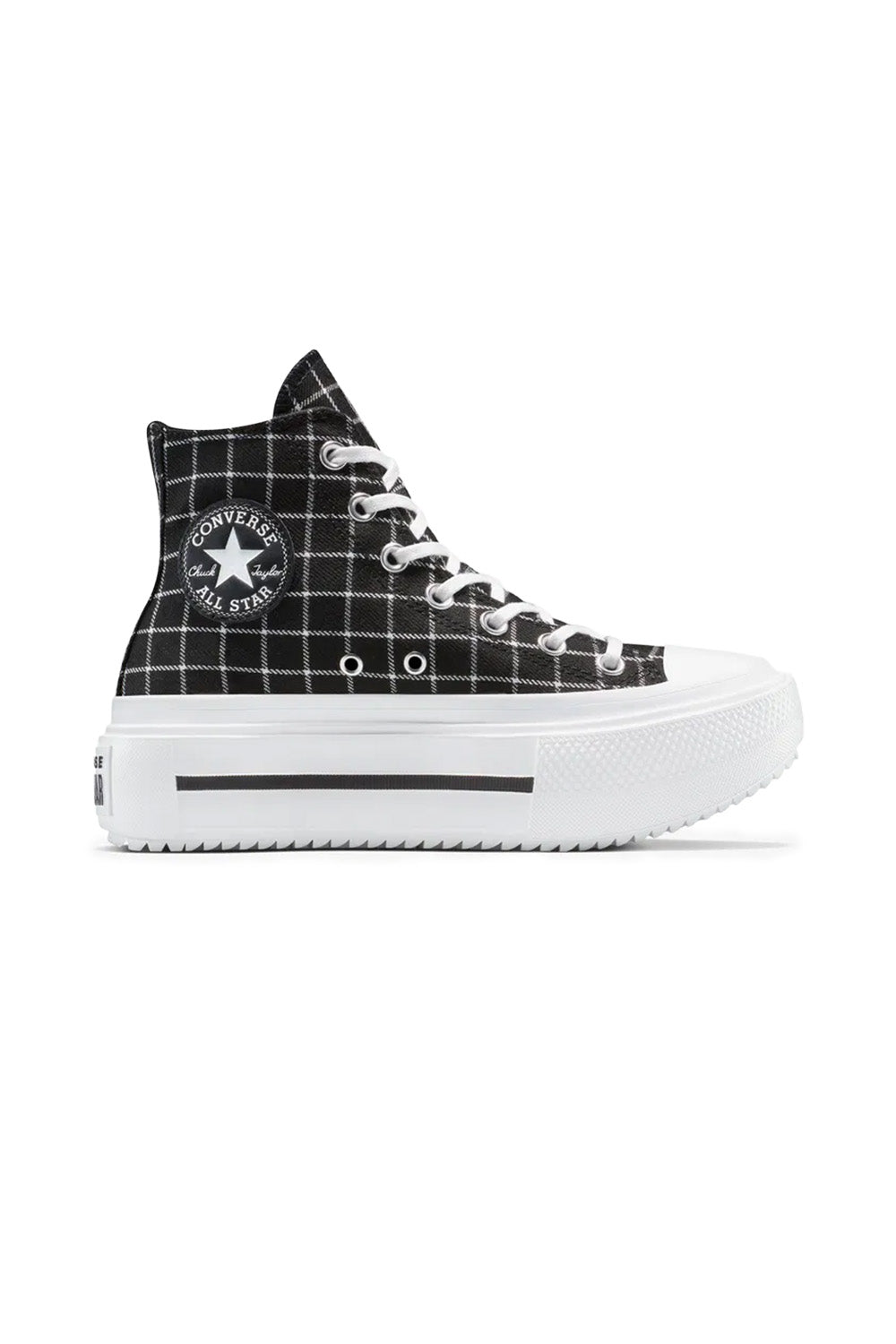 Converse-Chuck Taylor All Star Lift Double Stack Platform Plaid Ekoseli Kadın Bileklli Sneakers-Sneakers-1-Milagron.com