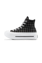 Converse-Chuck Taylor All Star Lift Double Stack Platform Plaid Ekoseli Kadın Bileklli Sneakers-Sneakers-2-Milagron.com