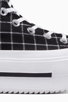 Converse-Chuck Taylor All Star Lift Double Stack Platform Plaid Ekoseli Kadın Bileklli Sneakers-Sneakers-4-Milagron.com