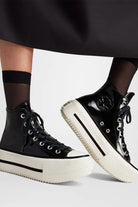 Converse-Chuck Taylor All Star Lift Double Stack Platform Siyah Kadın Rugan Bot-Bot-5-Milagron.com