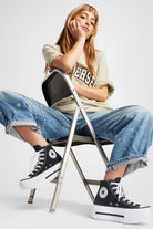 Converse-Chuck Taylor All Star Lift Double Stack Platform Siyah Kadın Sneakers-Sneakers-6-Milagron.com
