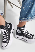Converse-Chuck Taylor All Star Lift Double Stack Platform Siyah Kadın Sneakers-Sneakers-7-Milagron.com