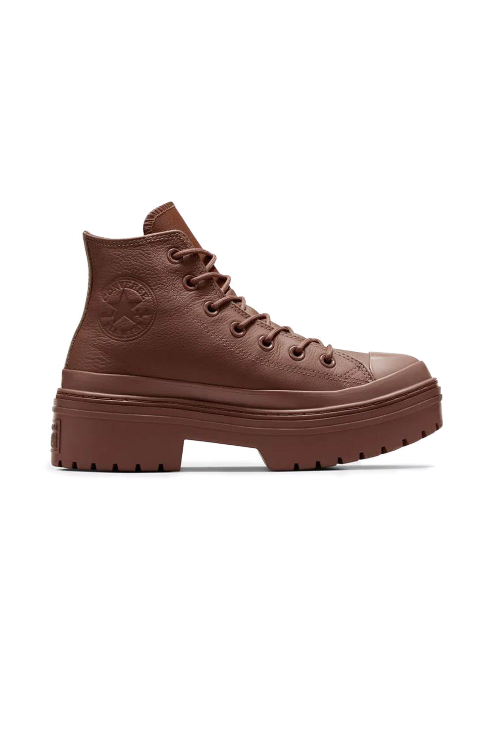 Converse-Chuck Taylor All Star Lugged Heal Platform Kahverengi Kadın Deri Bot-Bot-1-Milagron.com