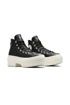 Converse-Chuck Taylor All Star Lugged Heal Platform Siyah Kadın Deri Bot-Bot-3-Milagron.com