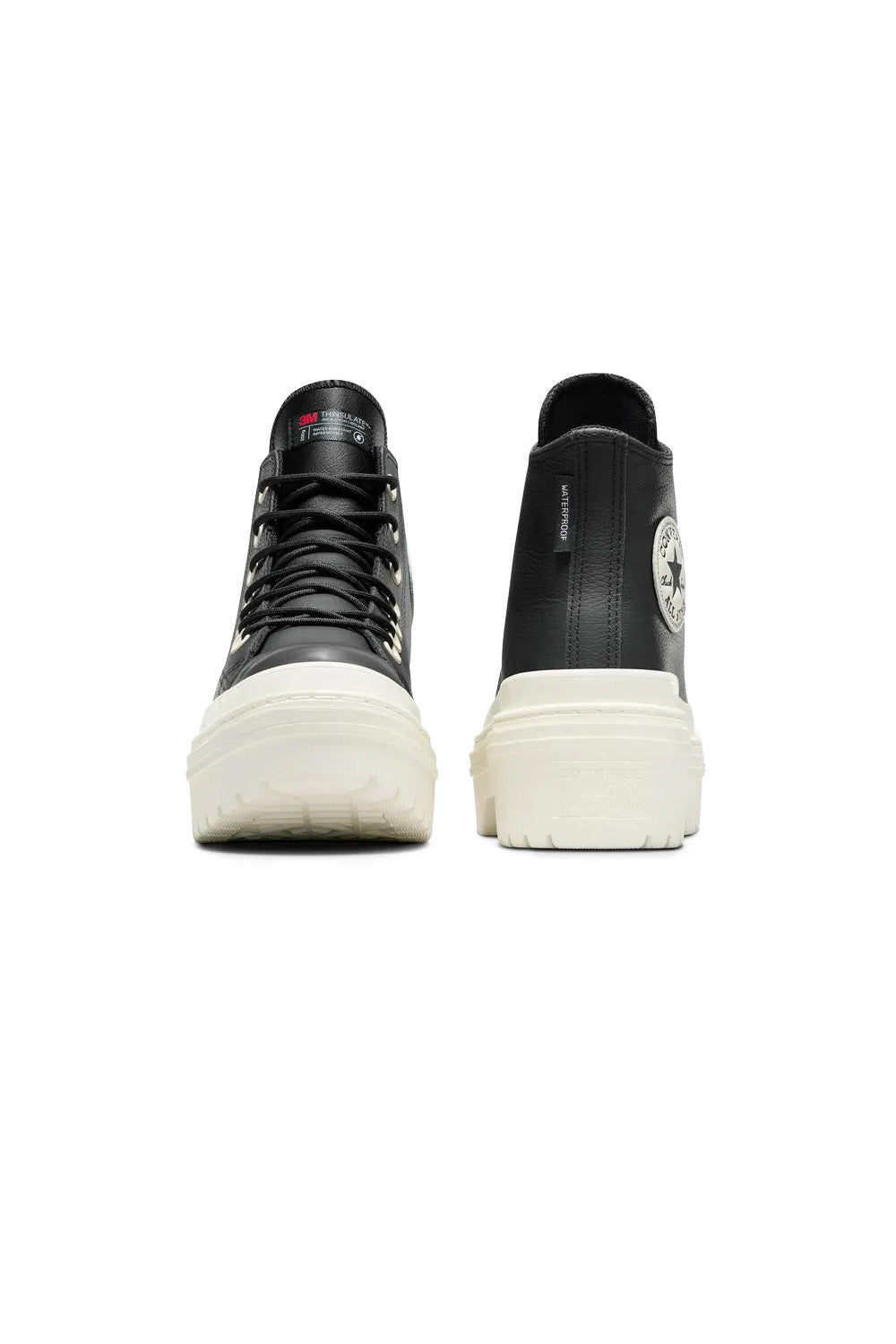 Converse-Chuck Taylor All Star Lugged Heal Platform Siyah Kadın Deri Bot-Bot-8-Milagron.com