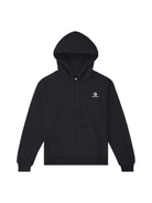 Converse-Embroidered Star Chevron PO Hoodie Black-Sweatshirts & Hoodies-1-Milagron.com