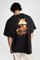 Converse-Mushroom Cottage T-Shirt Black-T-Shirts-2-Milagron.com