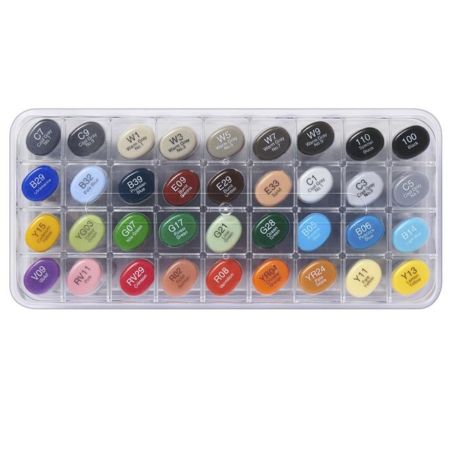 COPIC-Copic Basic Sketch çift Uçlu 36'lı çizim Kalemi Seti C-Çizim Kalemleri-6-Milagron.com
