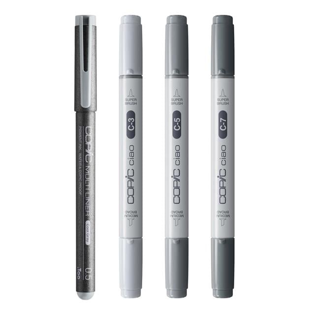 Copic-Ciao 4lü Shade Set Dark Cool Grey-Kalem Seti-2-Milagron.com