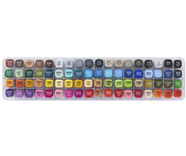 Copic-Copic Classic çift Uçlu 72'li çizim Kalemi Seti A-Çizim Kalemleri-3-Milagron.com