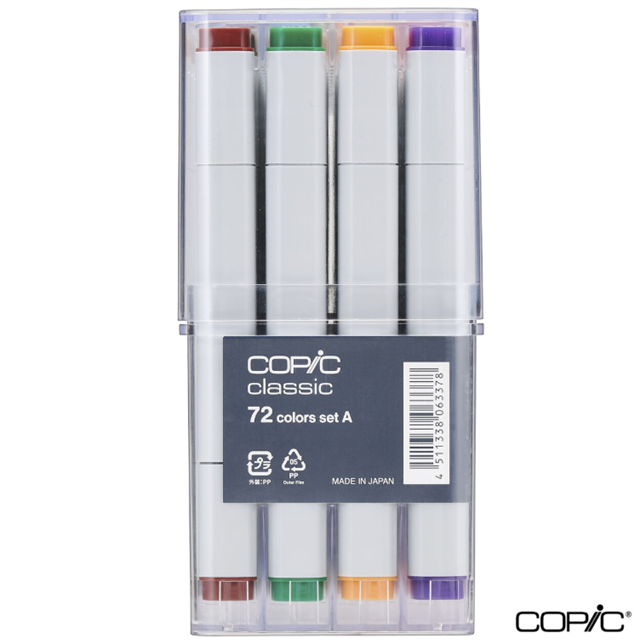 Copic-Classic Çift Uçlu 72'li çizim Kalemi Seti A-Çizim Kalemleri-5-Milagron.com