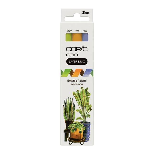 Copic-Copic Ciao 3'lü Layer & Mix Set Botanic Palette-Kalem Seti-1-Milagron.com
