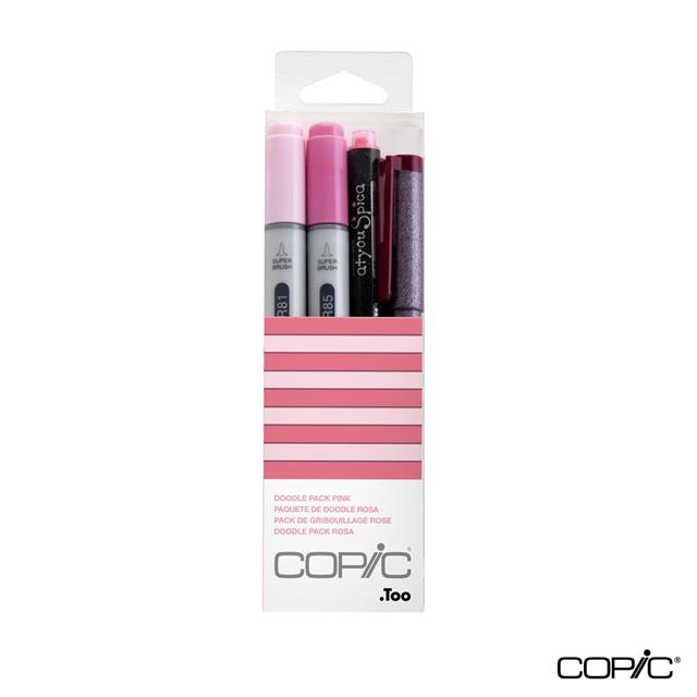 Copic-Copic Ciao Doodle Pack Pink 4'lü Çizim Kalemi Seti-Çizim Kalemleri-1-Milagron.com