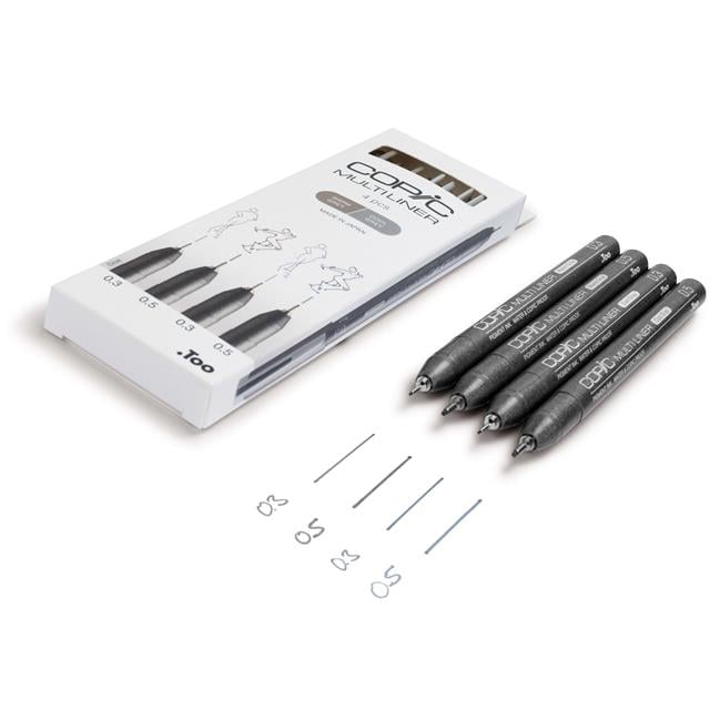 Copic-Copic Multiliner Classic Color 4'lü Set-Kalem Seti-2-Milagron.com