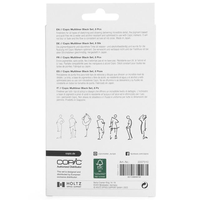 Copic-Multiliner Classic 8'li Kalem Seti B-Kalem Seti-2-Milagron.com