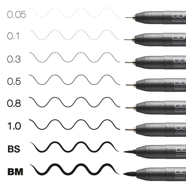 Copic-Multiliner Classic 8'li Kalem Seti B-Kalem Seti-3-Milagron.com