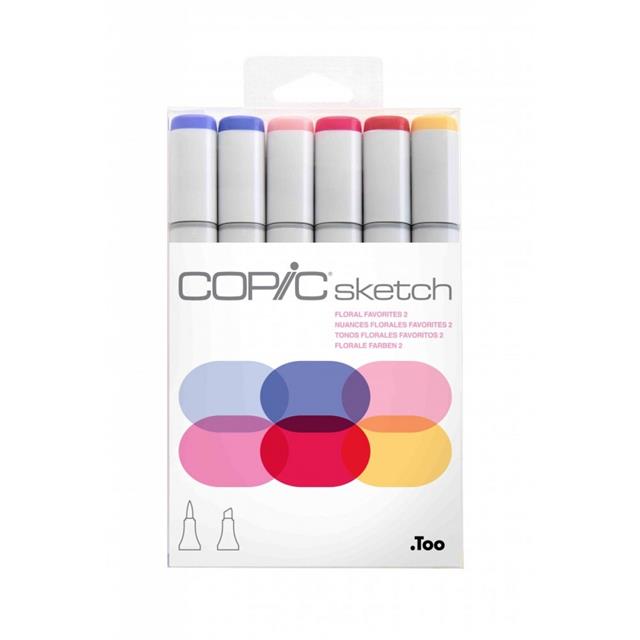 Copic-Copic Sketch 6lı Set Floral Favorites 2-Kalem Seti-1-Milagron.com