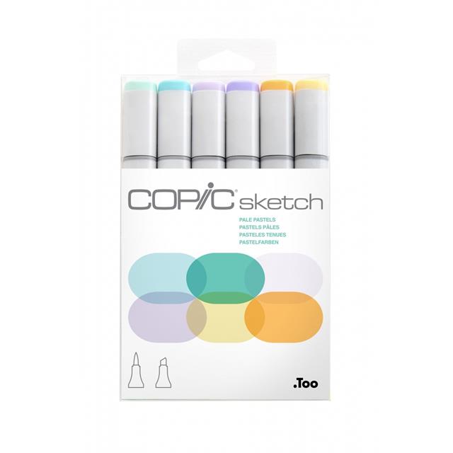 Copic-Copic Sketch 6lı Set Pale Pastels-Kalem Seti-1-Milagron.com