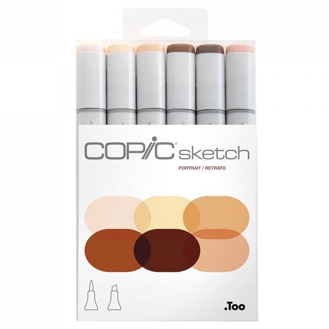 Copic-Copic Sketch 6lı Set 'Portrait' Skin Tones-Kalem Seti-1-Milagron.com