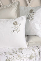 Cotton Box-3D Nakışlı Saten Çift Kişilik Nevresim Takımı Urian Bej-Nevresim Takımı-2-Milagron.com