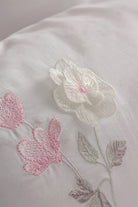 Cotton Box-3d Nakışlı Saten Çift Kişilik Nevresim Takımı Jolie Pembe-Nevresim Takımı-3-Milagron.com