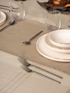 Cotton Box-Cotton Box Antique Masa örtüsü Seti Jasmine Bej 155x160-Masa Örtüsü Seti-4-Milagron.com