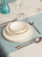 Cotton Box-Cotton Box Antique Masa örtüsü Seti Jasmine Krem 155x160-Masa Örtüsü Seti-4-Milagron.com