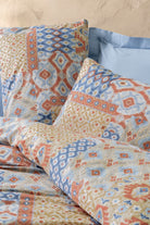 Cotton Box-Artisan Nevresim Takımı, Mavi - Çift Kişilik-Nevresim Takımı-2-Milagron.com