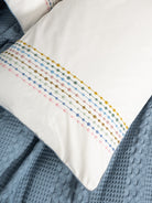 Cotton Box-Aura Çift Kişilik Pike Takımı Pebble Indigo-Pike Takımı-3-Milagron.com