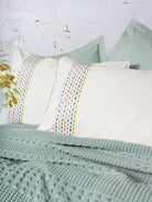 Cotton Box-Aura Çift Kişilik Pike Takımı Pebble Mint-Pike Takımı-2-Milagron.com