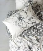 Cotton Box-Balance Ranforce Çift Kişilik Nevresim Takımı Hilaris Antrasit-Nevresim Takımı-2-Milagron.com