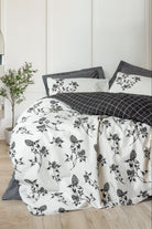 Cotton Box-Cotton Box Balance Ranforce Tek Kişilik Nevresim Takımı Ohia Antrasit-Tek Kişilik Nevresim Takımı-1-Milagron.com