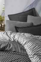 Cotton Box-Cotton Box Bambu çift Kişilik Nevresim Takımı Antrasit-Çift Kişilik Nevresim Takımı-2-Milagron.com