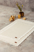Cotton Box-Bath Rug Set Krem 75x125 60x90-Halı-1-Milagron.com