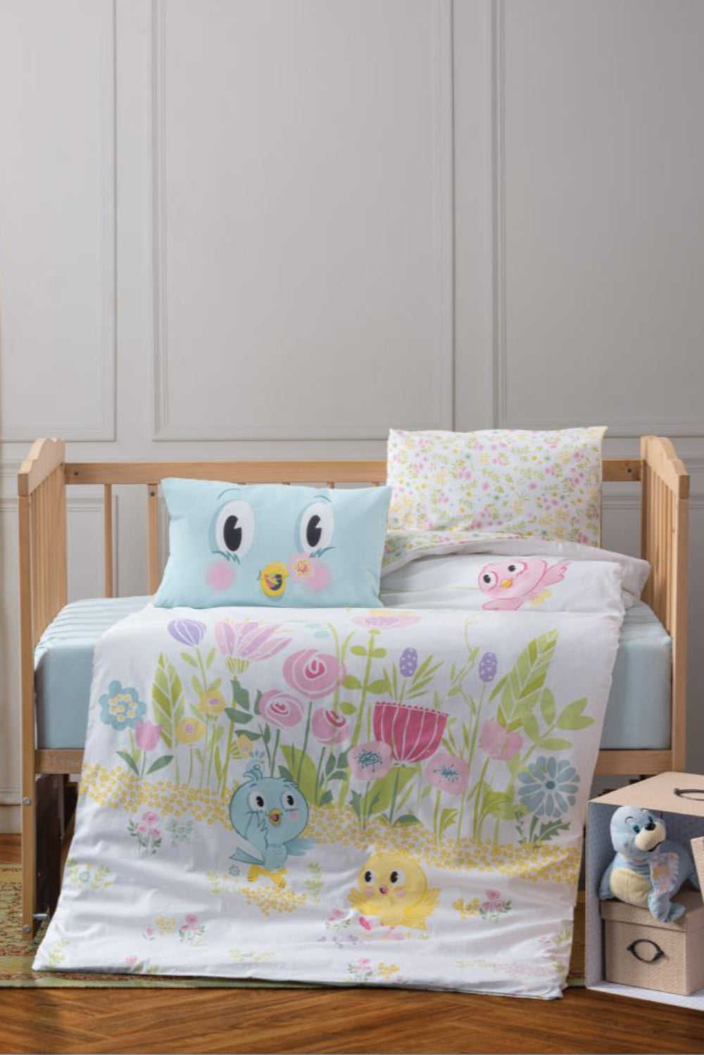 Cotton Box-Cotton Box Bebek Nevresim Takımı Jolly Mavi-1-Milagron.com