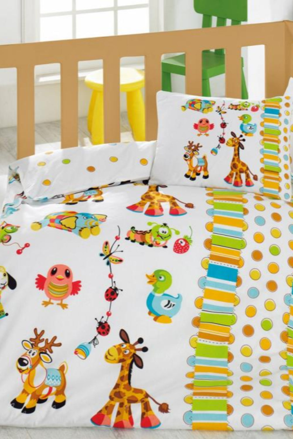 Cotton Box-Cotton Box Bebek Nevresim Takımı Oyun Bahçesi-Bebek Nevresim Takımı-1-Milagron.com