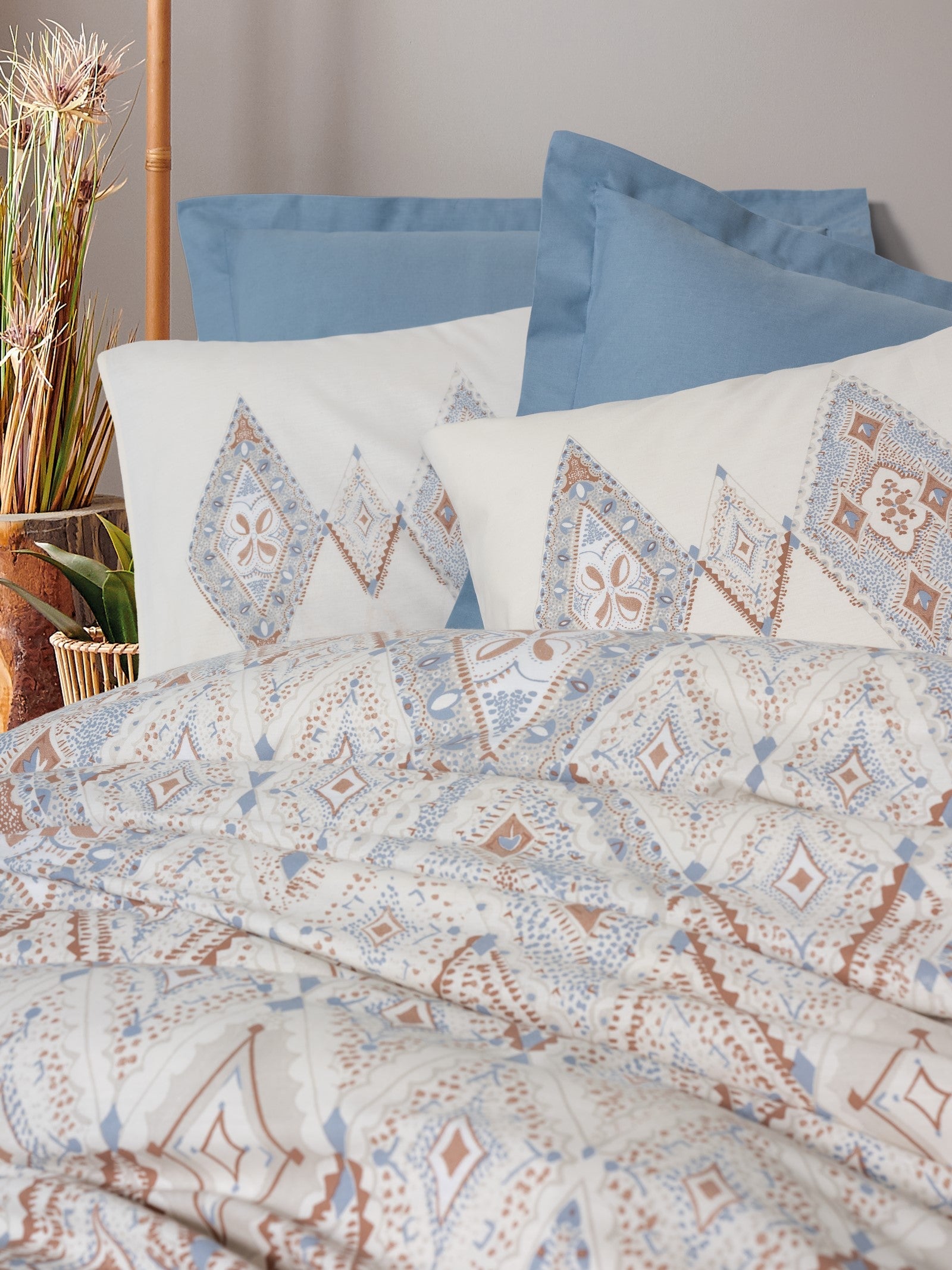 Cotton Box-Bohem Tek Kişilik Nevresim Takımı Zanora Indigo-Nevresim Takımı-2-Milagron.com