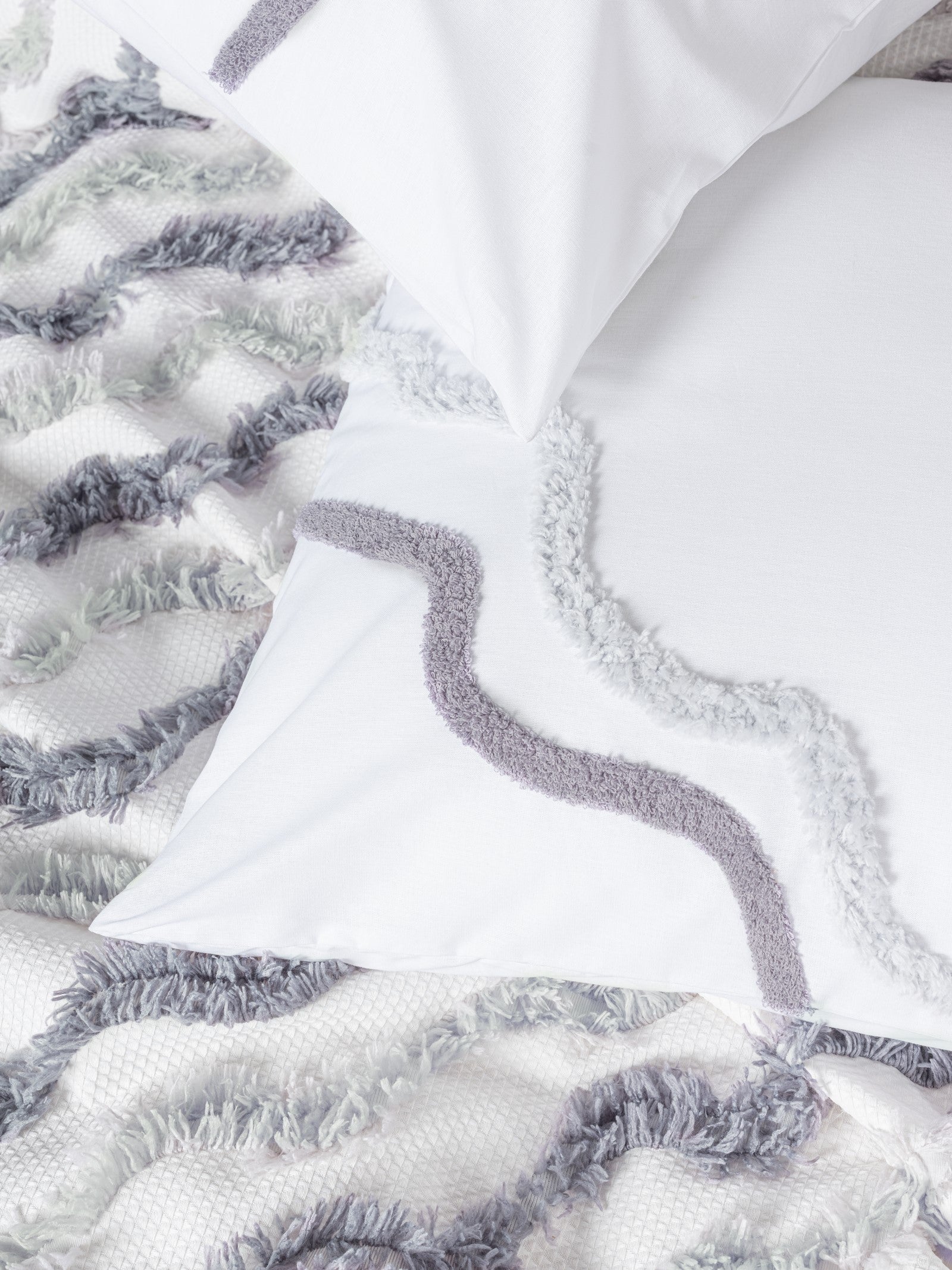 Cotton Box-Bonny Çift Kişilik Pike Takımı Eldon Gri-Pike Takımı-3-Milagron.com