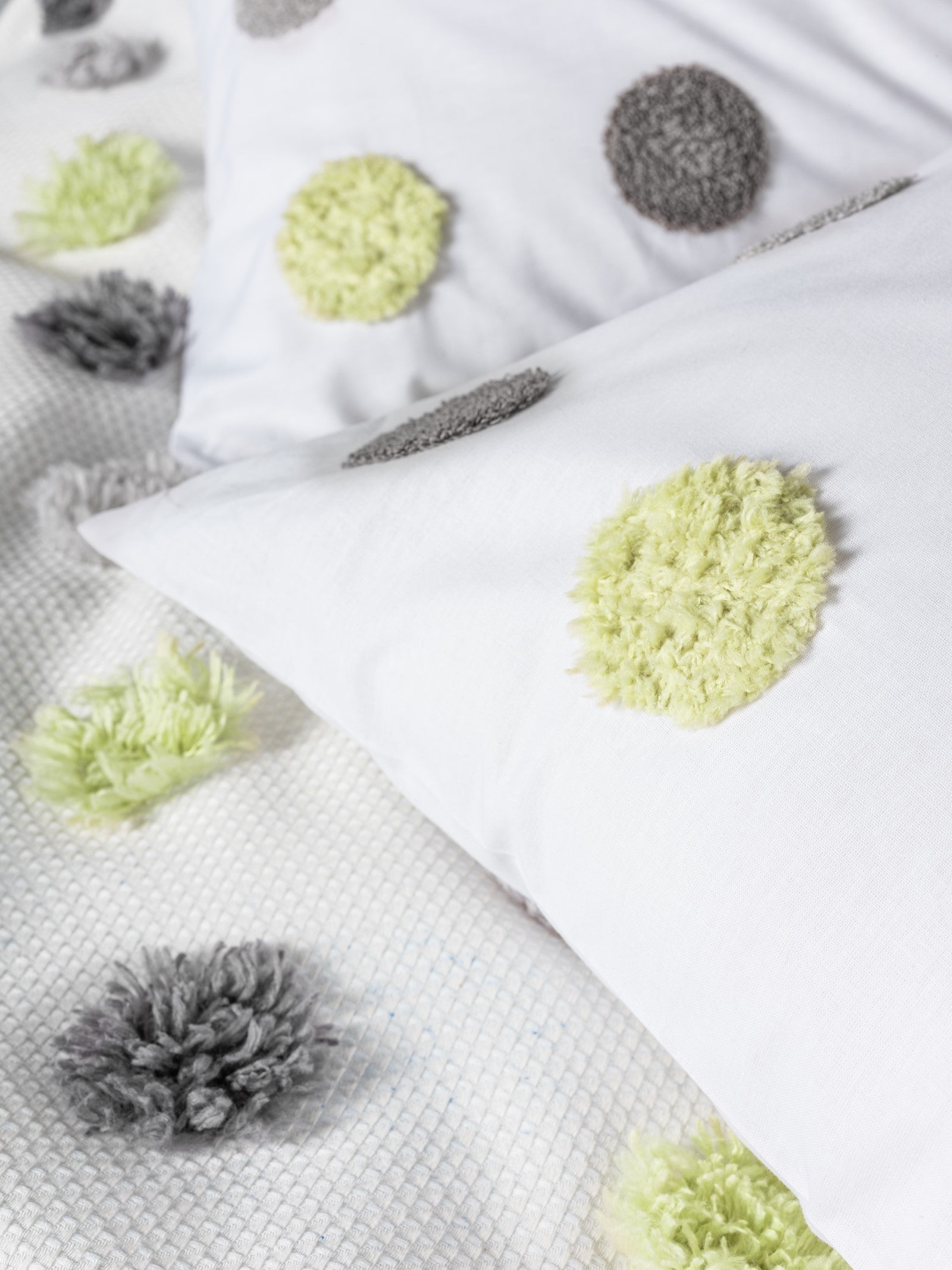 Cotton Box-Bonny Çift Kişilik Pike Takımı Leroy Gri-Pike Takımı-3-Milagron.com