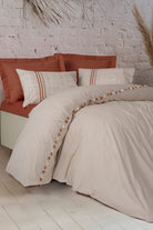 Cotton Box-Candy Çift Kişilik Nevresim Takımı Merri Bej-Nevresim Takımı-1-Milagron.com