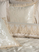 Cotton Box-Chi Chi Çift Kişilik Pikeli Nevresim Takımı Silva Cappuccino-Nevresim Takımı-2-Milagron.com