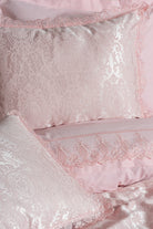 Cotton Box-Chi Chi Çift Kişilik Pikeli Nevresim Takımı Silva Pudra-Nevresim Takımı-2-Milagron.com