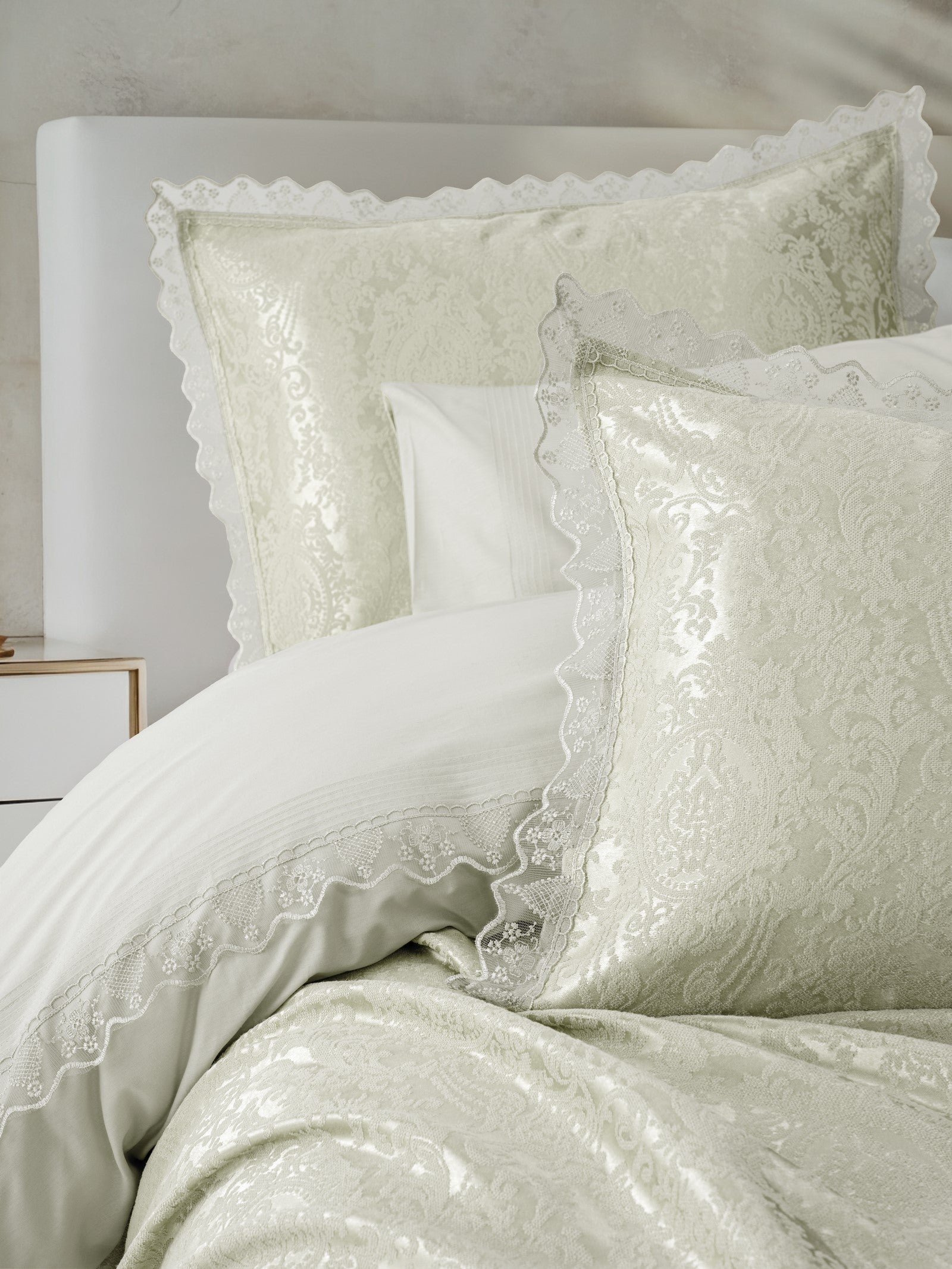 Cotton Box Chi Chi Çift Kişilik Pikeli Nevresim Takımı Velora Adaçayı