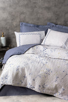 Cotton Box-Çift Kişilik Complete Set Nitsa Lacivert-Nevresim Takımı-1-Milagron.com