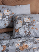 Cotton Box-Çift Kişilik Nevresim Takımı Lenora Kahve-Nevresim Takımı-2-Milagron.com