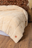 Cotton Box-Çift Kişilik Peluş Yorgan Krem 195x215-Yorgan-1-Milagron.com