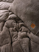 Cotton Box-Çift Kişilik Peluş Yorgan Seti Bej 195x215 Cm-Yorgan-3-Milagron.com