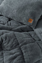 Cotton Box-Çift Kişilik Peluş Yorgan Seti Gri 195x215 Cm-Yorgan-2-Milagron.com