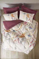 Cotton Box-Çift Kişilik Uyku Seti Flos Bordo-Nevresim Takımı-1-Milagron.com